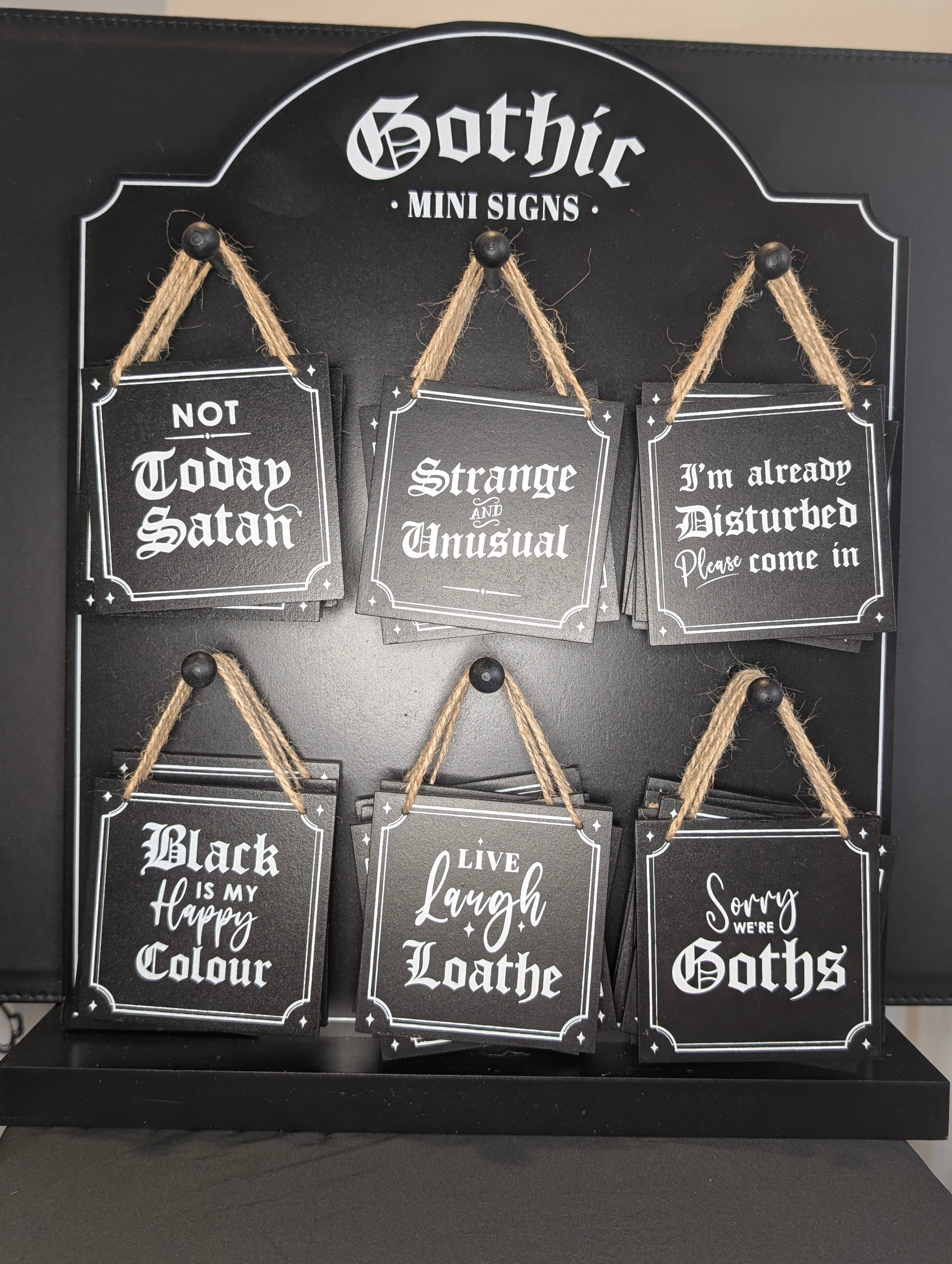 Mini Goth Signs